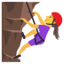 🧗‍♀️ woman climbing display on JoyPixels